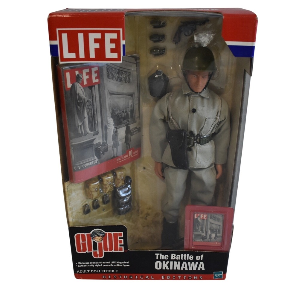 GI Joe Action Figure Adult 12in Gray New Battle of Okinawa LIFE Historical